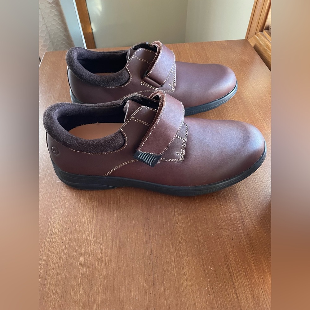 Anodyne #64 Size 9.5 XW Brown Leather Casual Orthotic Comfort Shoes